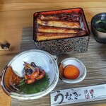 町田 うなぎ流木 - 『上うな重、関西風地焼』『肝焼きのタレ味(割きたての肝焼き)』
