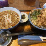 Takeyama - アナゴ野菜天丼セット1100円