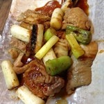 もつ焼 まるい - しろネギいり