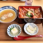 Himi Gampeki Ichiba - 漬けちらし寿司定食。1380円