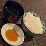 Yakiniku No Mikore - 焼くランチ共通のライスとスープ２０２２年８月