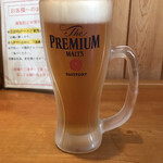 酒庵 田なか - 生ビールジョッキ