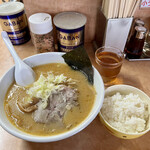 来々軒 - 味噌ラーメン　サービスの小ライス