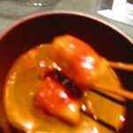 北海道焼肉 北うし - 　１．【前菜-１-４】　夕張メロンと北寄のキムチ