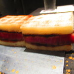 北海道焼肉 北うし - ７．:特選3】　びえい和牛のヒレステーキサンド