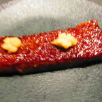 北海道焼肉 北うし - ３．【知床和牛の塩焼き肉２品】　3間熟成知床厚切]り牛たん　塩で