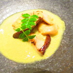 北海道焼肉 北うし - 　５．【口替わり　３品】　蝦夷鮑の擂り流し