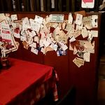 銀座イタリー亭 - 今だに名刺を飾るのが流儀