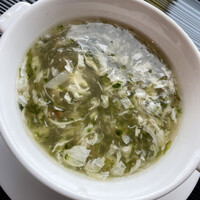 中国料理 カリュウ(ヨコハマ グランド インターコンチネンタル ホテル) - 蟹とふかひれの青海苔風味スープ