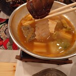 こはち - 伊勢海老しゃぶしゃぶ中