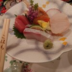 こはち - 伊勢海老のしゃぶしゃぶコース 8,800円、お刺身