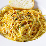 Taberuna Ishi - 一番人気のスパゲティ。ウニ、生クリーム、チーズの香りが濃厚