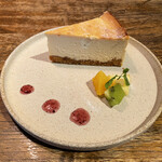 MOKICHI TRATTORIA - 酒粕クリームチーズケーキ、絶品