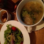 ハンバーグファクトリー - サラダとスープ