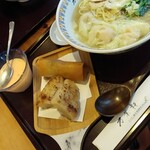 万葉軒 ワンタン麺&香港飲茶Dining - 名物海老入りワンタン麺（塩）セット