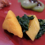 小料理きょうわ - 青菜と果物パパイヤのあえもの