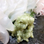 小料理きょうわ - わさびはおろさず、包丁で叩いています