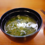 魚べい - アオサ味噌汁～☆