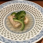 鮨 あらい - 虎河豚からあげとゴーヤ