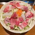 お好み焼 浜銀 - 肉入りいか天お好み焼き