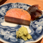 鮨 あらい - あん肝&奈良漬（追加）