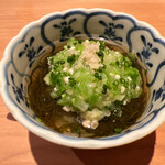 鮨 あらい - オクラと茄子素麺