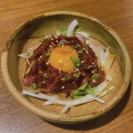 炭火焼鳥専門 個室居酒屋 久保田 - 馬刺しユッケ