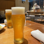 築地玉寿司 ささしぐれ - 生ビール