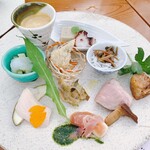 うしのほね - 八寸　夏の食材を詰め込んだ