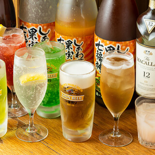 Highballs, shochu, cocktails...a diverse lineup of drinks◎