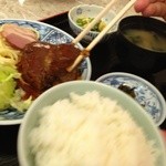 京極スタンド - ハンバーグ定食(¥980)