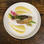 お食事処 だんらん日和 - 副菜：鯵のガーリックソース