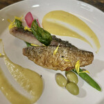 お食事処 だんらん日和 - 副菜：鯵のガーリックソース