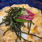 お食事処 だんらん日和 - ぎたろう軍鶏の親子丼＋薬味