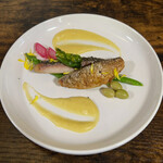 お食事処 だんらん日和 - 副菜：鯵のガーリックソース