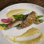 お食事処 だんらん日和 - 副菜：鯵のガーリックソース