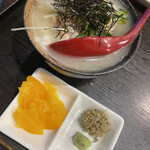 Sumibiyaki Tori Kuwadori - 鶏出汁スープ茶漬け(鶏わさび)！　