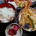 Magokoro - 天ぷら刺身定食  1,500円