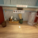 そらのいろNIPPON - 席は左右に仕切りのある、いわゆる○蘭スタイルの場所でいただきました。