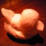 Cafe & Bar WaCaBa - 名物！あひるのおしぼり