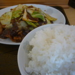 生香楼 - 回鍋肉定食（ご飯大盛）