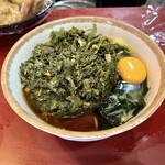 丹波屋 - 春菊天そば（410円）＋玉子（60円）