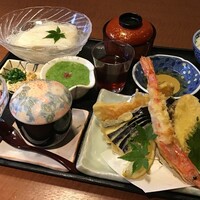 超極細そーめんと天婦羅御膳　夏期限定