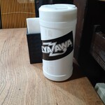 ナカガワ☆スエ食堂 - お客さんが張っていったそうです