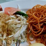 Nidaikoku - サラダとスパゲッティもたっぷり