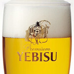 Yebisu draft beer (100% malt)