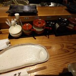 天ぷら ご天 - テーブルのご飯のお供たち