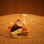 RISTORANTE IL NODO - 小田原山北のブルーベリー 平塚横田さんの薔薇 パンナコッタ