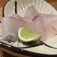 御料理 まつ山 - 刺し、玄界灘産の鮃
