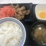 吉野家 - 牛皿定食ライス大（602円）